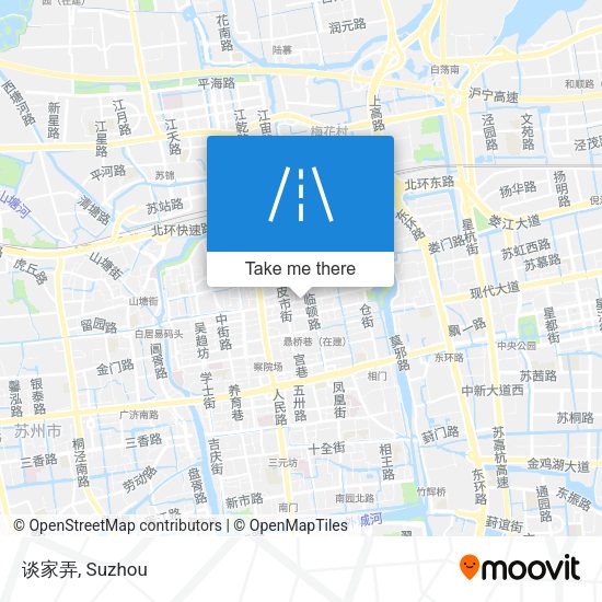 谈家弄 map