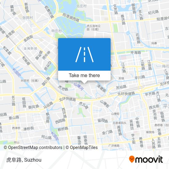 虎阜路 map