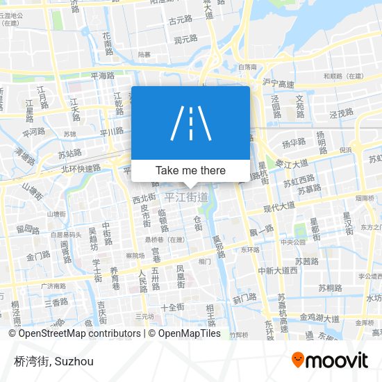 桥湾街 map