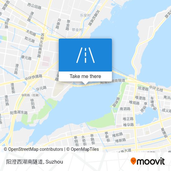阳澄西湖南隧道 map