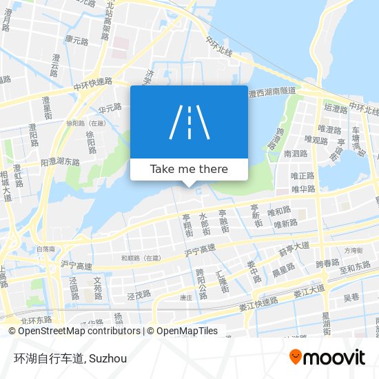 环湖自行车道 map