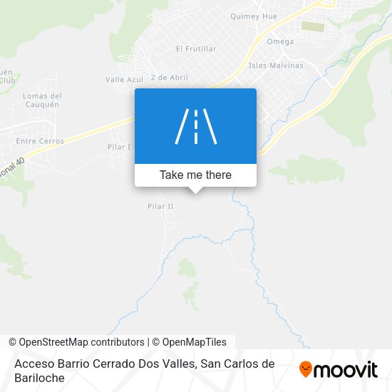 Mapa de Acceso Barrio Cerrado Dos Valles