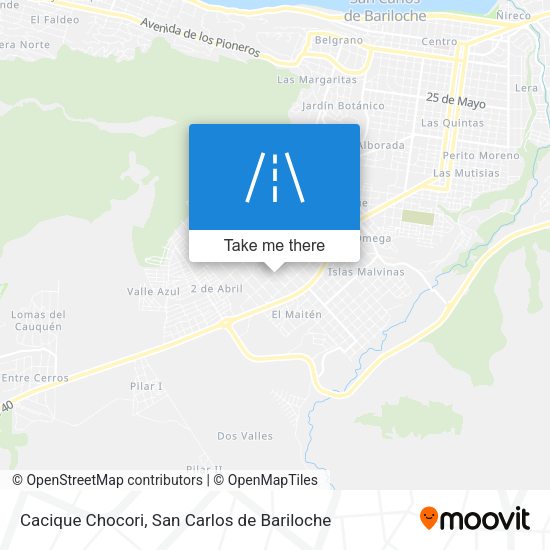 Cacique Chocori map