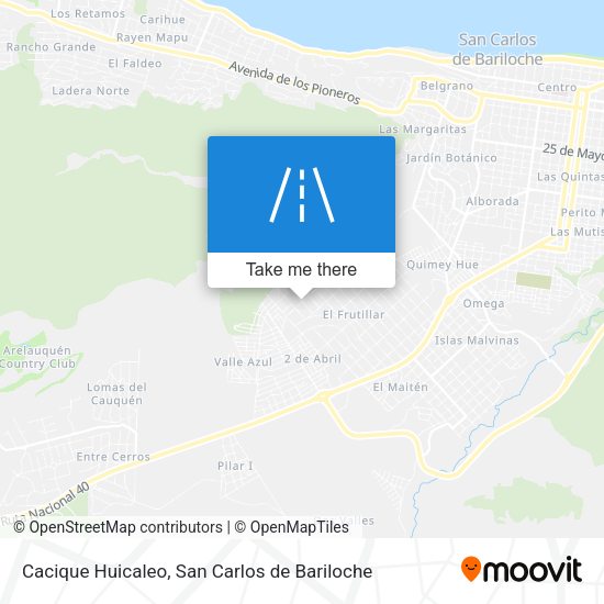 Mapa de Cacique Huicaleo