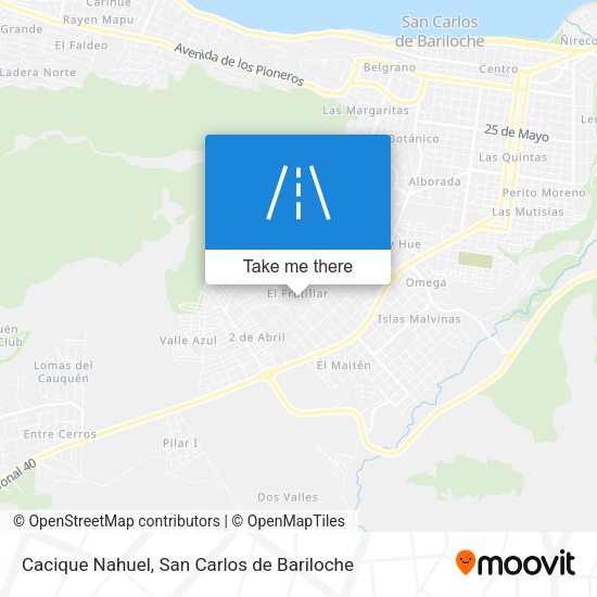 Cacique Nahuel map