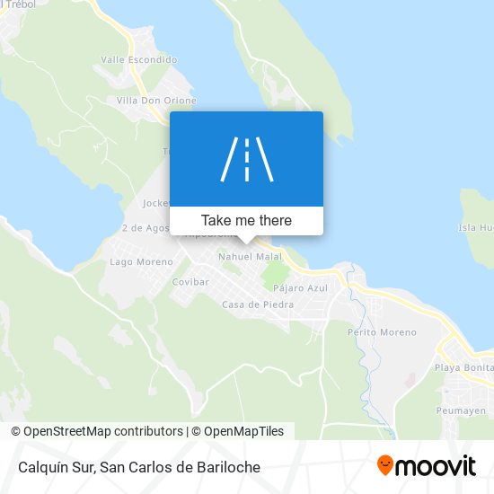 Calquín Sur map