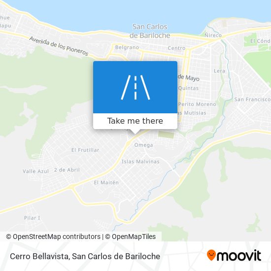 Cerro Bellavista map