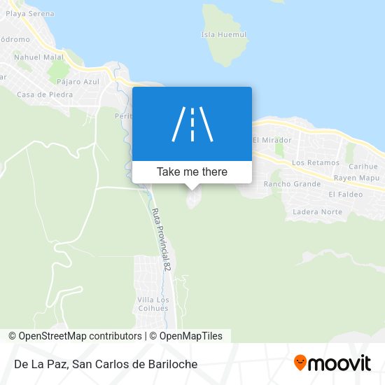 De La Paz map