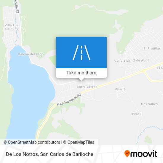 De Los Notros map