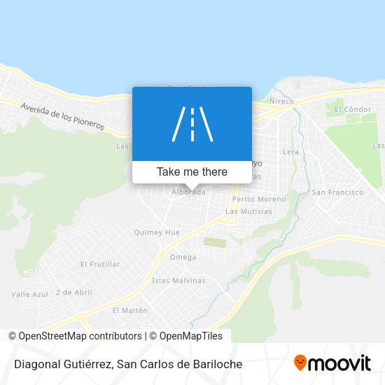 Mapa de Diagonal Gutiérrez