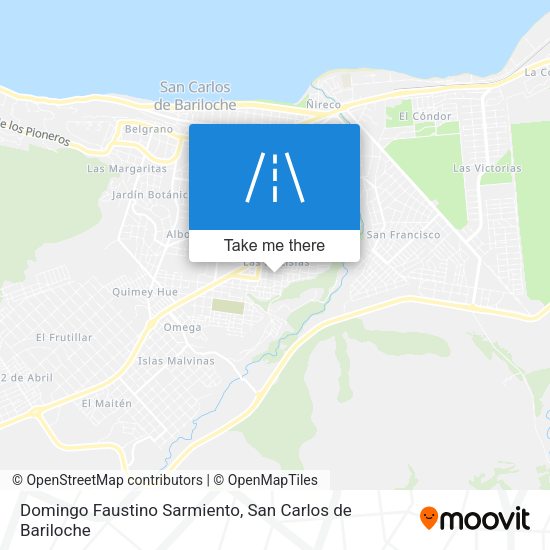 Domingo Faustino Sarmiento map