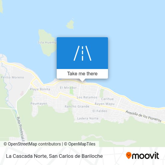 Mapa de La Cascada Norte