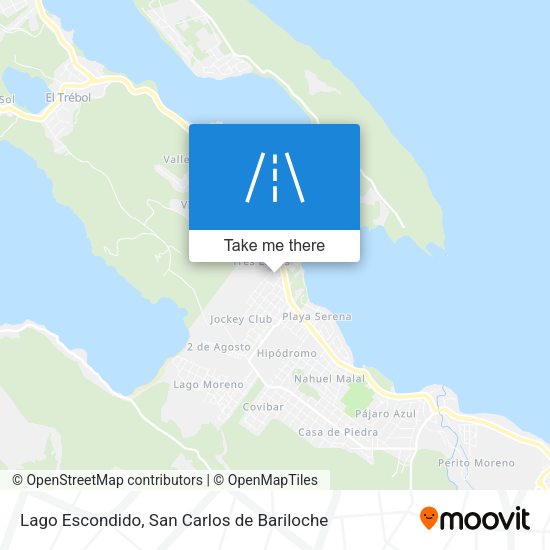 Lago Escondido map