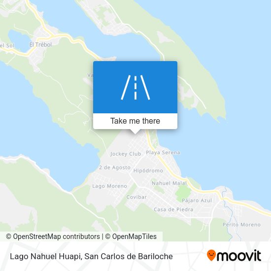 Lago Nahuel Huapi map