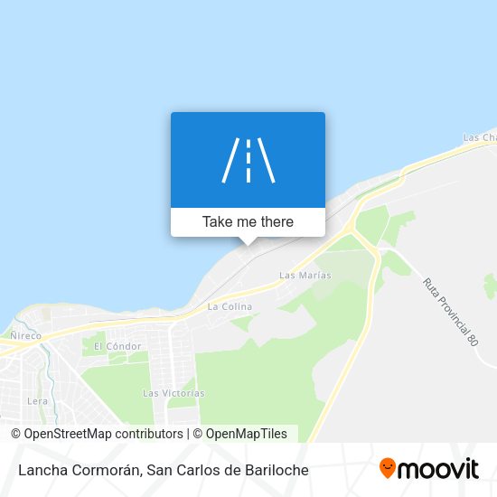 Lancha Cormorán map