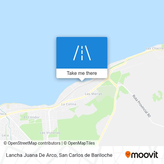 Lancha Juana De Arco map