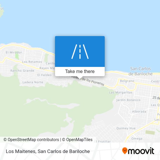 Los Maitenes map