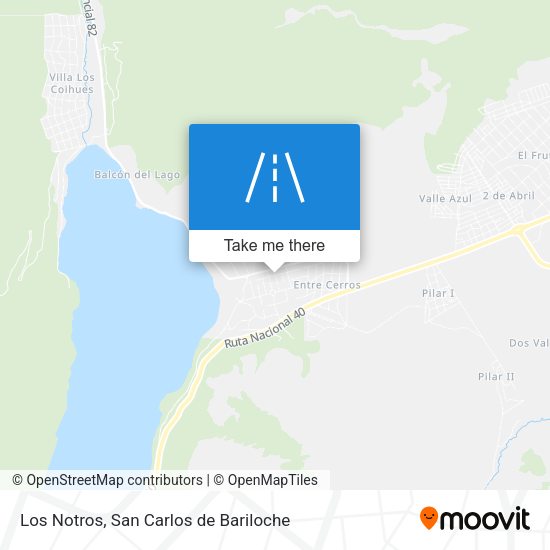Los Notros map