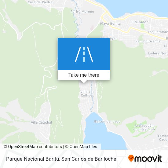 Parque Nacional Baritu map