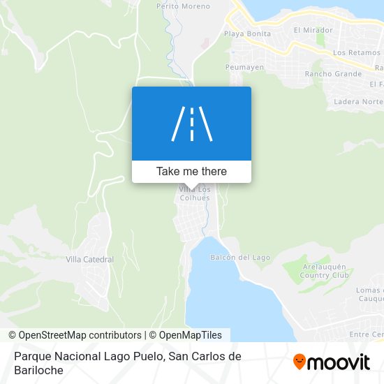 Parque Nacional Lago Puelo map