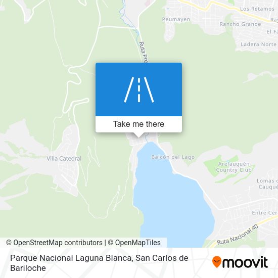 Parque Nacional Laguna Blanca map