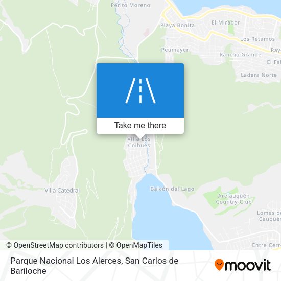 Parque Nacional Los Alerces map