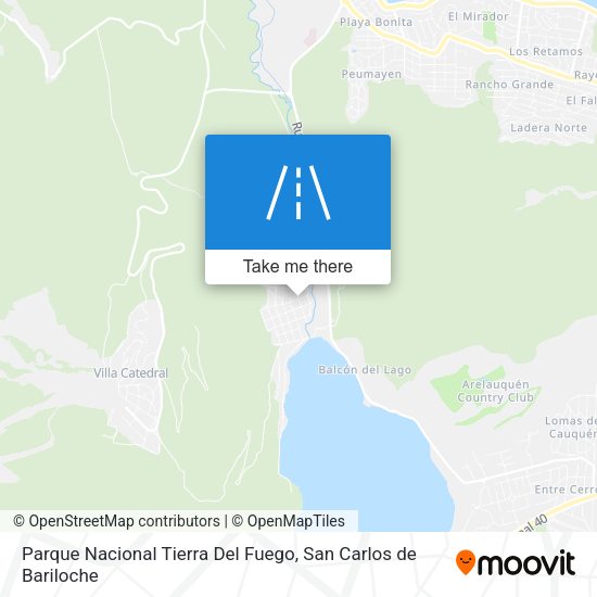 Mapa de Parque Nacional Tierra Del Fuego