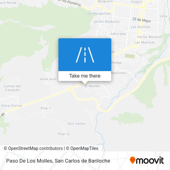Paso De Los Molles map