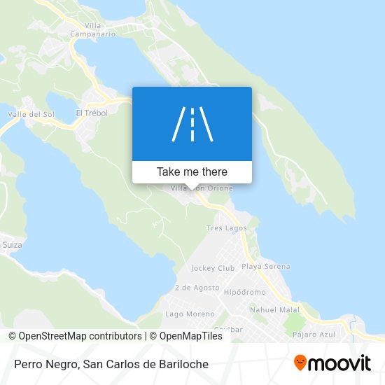 Perro Negro map