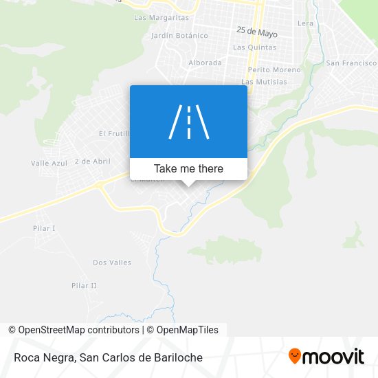 Roca Negra map