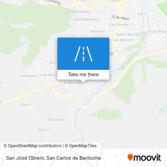 San José Obrero map