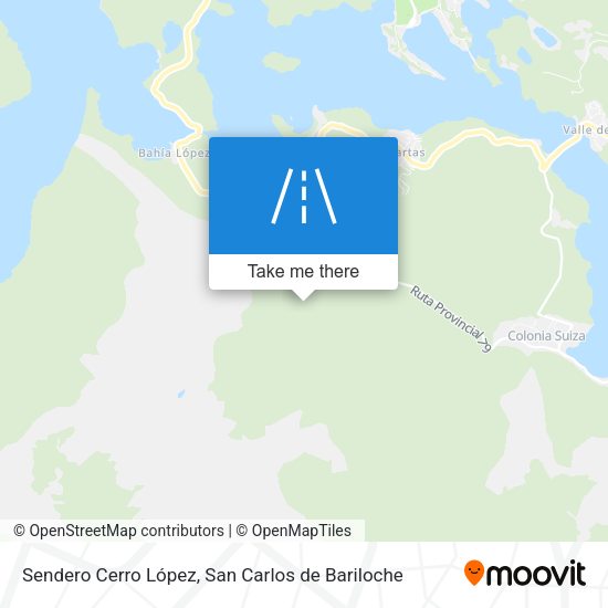 Sendero Cerro López map