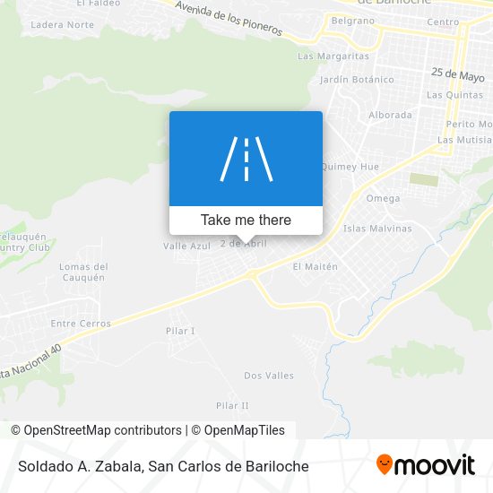 Soldado A. Zabala map