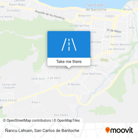 Ñancu Lahuen map