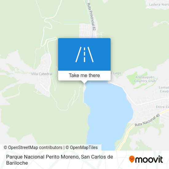 Mapa de Parque Nacional Perito Moreno
