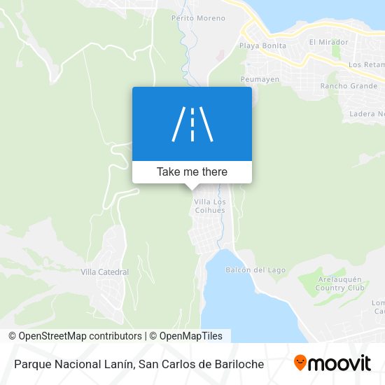 Mapa de Parque Nacional Lanín