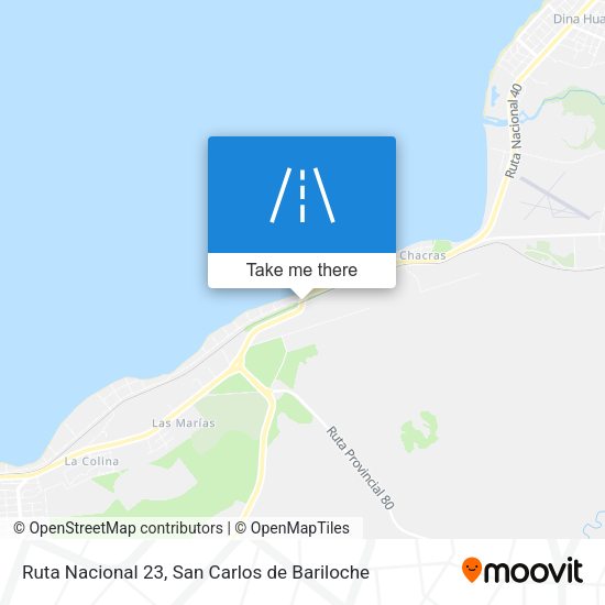 Mapa de Ruta Nacional 23