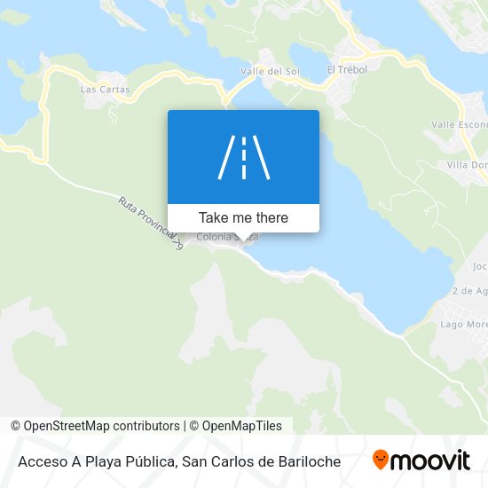 Acceso A Playa Pública map