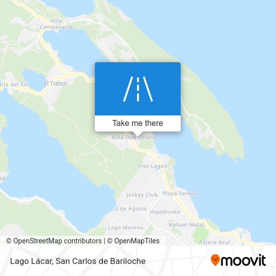Lago Lácar map