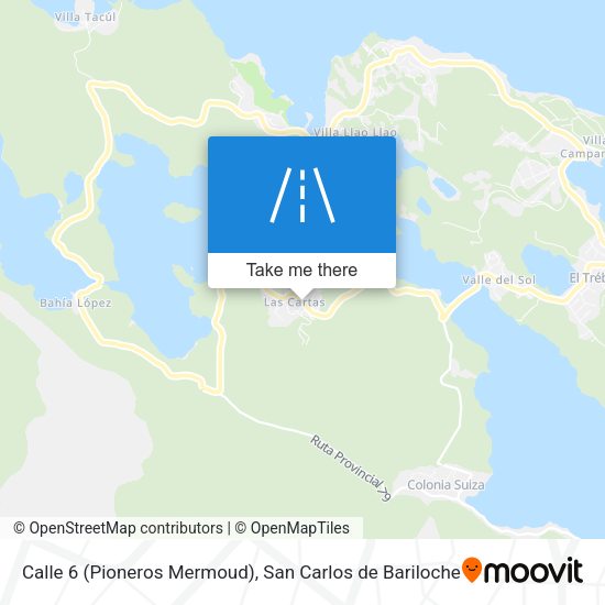 Mapa de Calle 6 (Pioneros Mermoud)