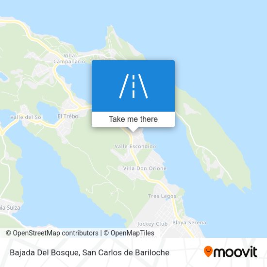 Bajada Del Bosque map