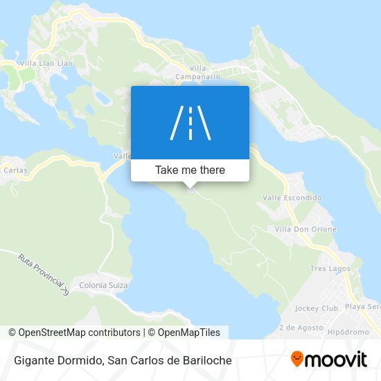 Mapa de Gigante Dormido