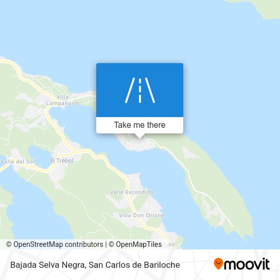 Bajada Selva Negra map