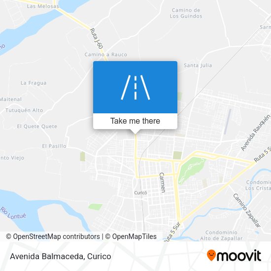Avenida Balmaceda map