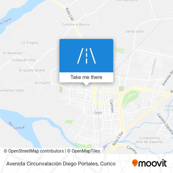 Mapa de Avenida Circunvalación Diego Portales