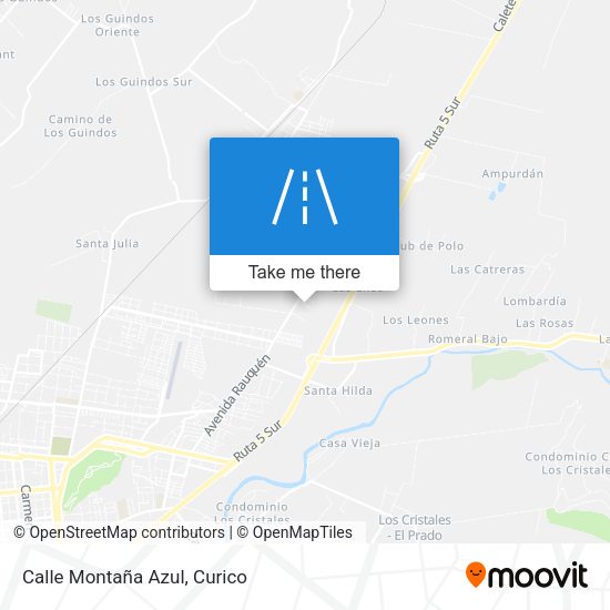 Calle Montaña Azul map
