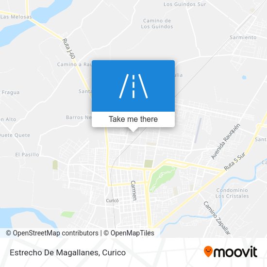 Estrecho De Magallanes map