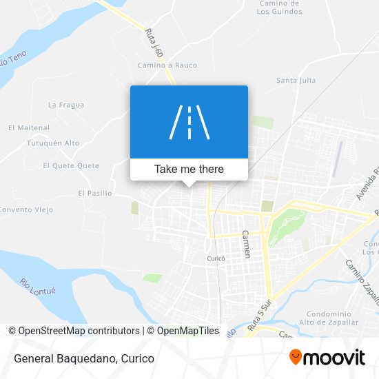 General Baquedano map