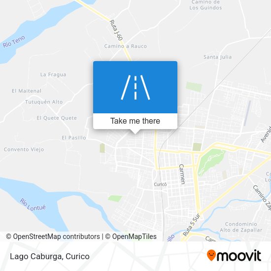 Mapa de Lago Caburga