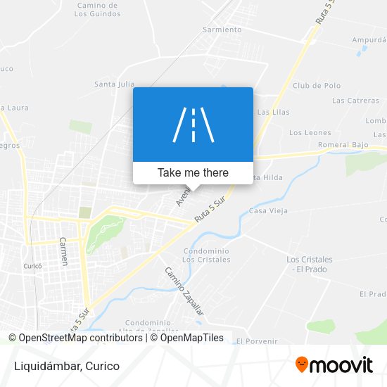 Mapa de Liquidámbar